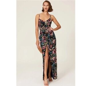 Amanda Uprichard Ellie Romantic Floral Maxi Dress Gown
